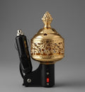 ElectrAic Car Incense Burner – Gold Design (Model E005)